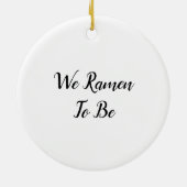 Pixel Art Ramen Noodles Keramisch Ornament (Achterkant)