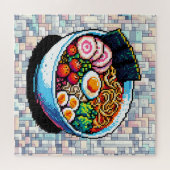 Pixel Art Ramen Noodles Legpuzzel (Horizontaal)