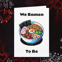 Pixel Art Ramen Noodles Pun Funny Valentijnsdag