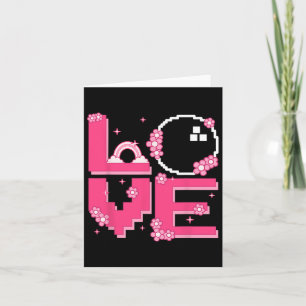 Pixel Art Retro 60s 70s Style Hippie Outfit Love B Kaart
