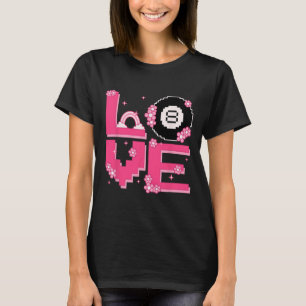 Pixel Art Retro 60s 70s Style Hippie Outfit Love B T-shirt
