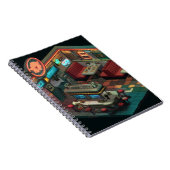 Pixel Art Retro Star Diner Notitieboek (Rechterzijde)