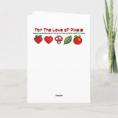 Pixel Art Robot Kleurplaat Jongen Verjaardag Kaart (Achterkant)