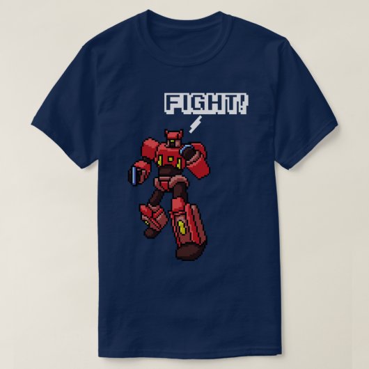 Pixel Art Robot T-shirt (Design voorkant)