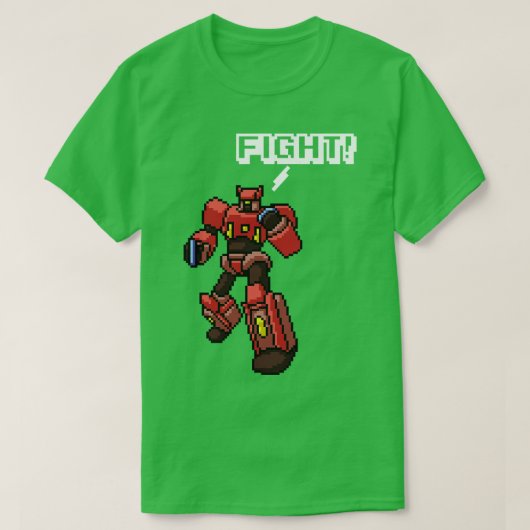 Pixel Art Robot T-shirt (Design voorkant)