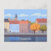 Pixel Art Rovaniemi Finland Briefkaart (Voorkant)
