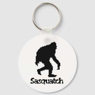 Pixel Art Sasquatch Sleutelhanger