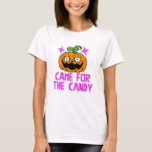 Pixel Art Scary Pumpkin & Eyeball Horror T-shirt (Voorkant)
