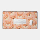 Pixel Art Shiba Inu Desk Mat (Keyboard & Muis)