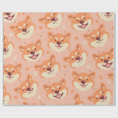 Pixel Art Shiba Inu inpakpapier (Vlak)