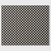 Pixel art spook: Halloween patroon Cadeaupapier (Vlak)