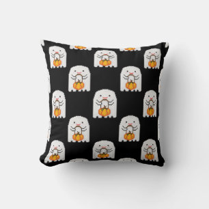 Pixel art spook: Halloween patroon Kussen