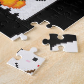 Pixel art spook: Halloween patroon Legpuzzel (Zijkant)