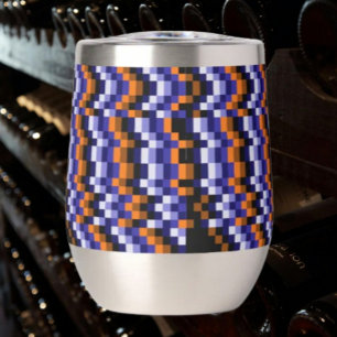 Pixel Art Steelige Wijn Tumbler – Retro Vibes