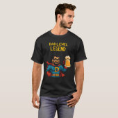 Pixel Art Superhero Dad T-shirt, Vaderdag Gift T-shirt (Voorkant volledig)