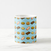 Pixel Art Tasty Biscuit Cookie Selection Patroon Koffiemok (Center)