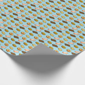 Pixel Art Tasty Cookie Biscuit Patroon Cadeaupapier (Hoek)