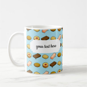 Pixel Art Tasty Cookie Biscuit Patroon Koffiemok