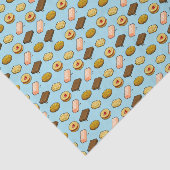 Pixel Art Tasty Cookie Biscuit Patroon Tissuepapier (Detail)