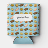 Pixel Art Tasty Cookie Biscuit Pattern Koelbox Blikjeskoeler (Voorkant)