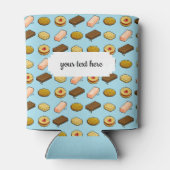 Pixel Art Tasty Cookie Biscuit Pattern Koelbox Blikjeskoeler (Achterkant)
