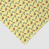 Pixel Art Tool Pattern met Hammer Vice en Pliers Tissuepapier (Detail)