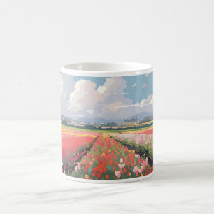 Pixel Art Tulp Landbouw Koffiemok