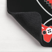 Pixel Art Video-game Controller Valentijnsdag Gam Muismat (Hoek)