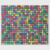 Pixel art videogaming cadeaupapier (Vlak)