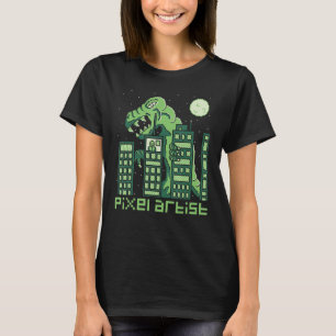 Pixel Artist Monster Style Retro Computer Game 2 T-shirt