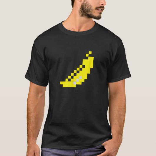 Pixel Banana 80s Videogame Halloween Groep Kostuum T-shirt (Voorkant)