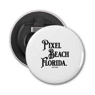 Pixel Beach Florida Button Button Flesopener