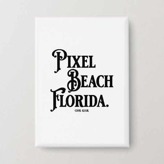 Pixel Beach Florida Knop Button (Voorkant)