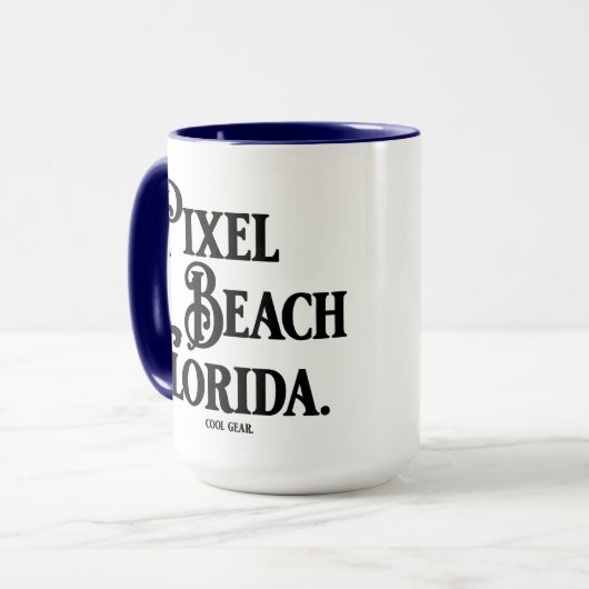 Pixel Beach Florida Mug Mok (Voorkant links)