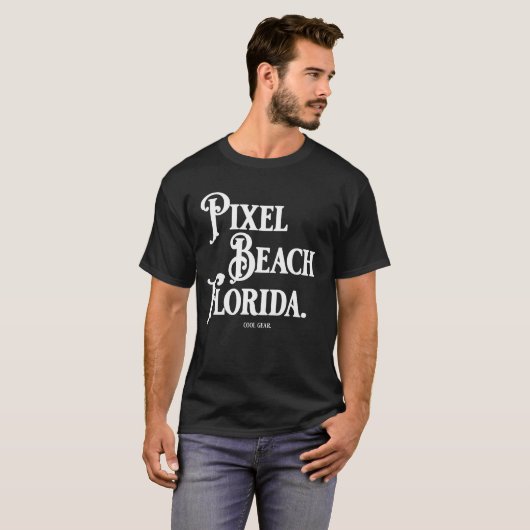 Pixel Beach Florida T-Shirt (Voorkant volledig)