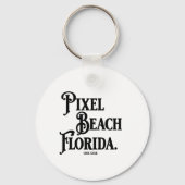 Pixel Beach Florida T-Shirt Sleutelhanger (Voorkant)