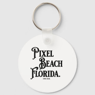 Pixel Beach Florida T-shirt Sleutelhanger