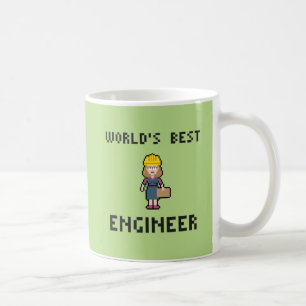 Pixel Best Vrouw Engineer Koffiemok