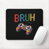 Pixel Block Gamer Controller Bruh Grappige Retro S Muismat (Met muis)