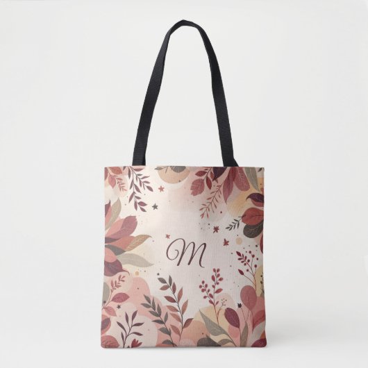 Pixel Bloei Tote Bag (Voorkant)