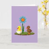 Pixel Bloem Vrienden Mooie Kaart (Gele Bloem)