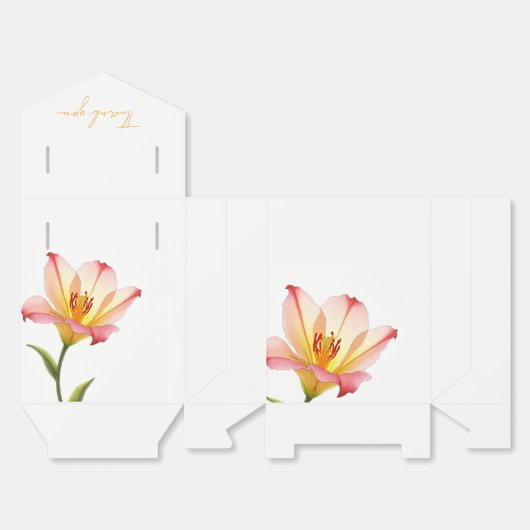 Pixel Bloom Trio Bedankdoosjes (Ongevouwen)