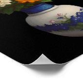 Pixel Blooms 2 Sticker  Poster (Hoek)