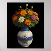 Pixel Blooms 2 Sticker  Poster (Voorkant)