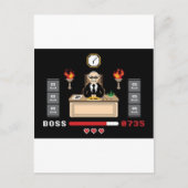 Pixel 'Boss'-ontwerp - GeekShirts Briefkaart (Voorkant)