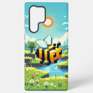 Pixel Buzz: De Zonnige Weide Avontuur Samsung Galaxy Hoesje