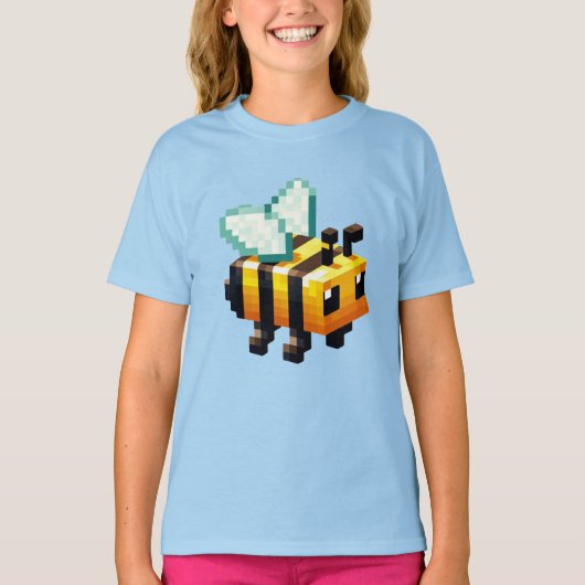 Pixel Buzz: De Zonnige Weide Avontuur T-shirt (Voorkant)