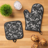 Pixel Camo Stealth Ovenwant & Pannenlap Set (Top down)