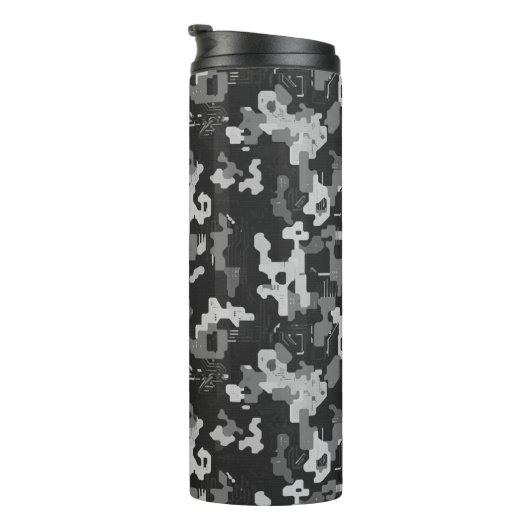 Pixel Camo Stealth Thermosbeker (Geroteerd rechts)