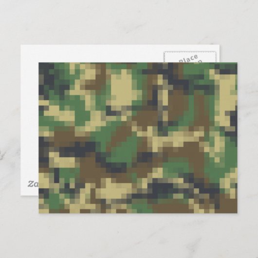Pixel Camouflage Briefkaart (Voorkant / Achterkant)